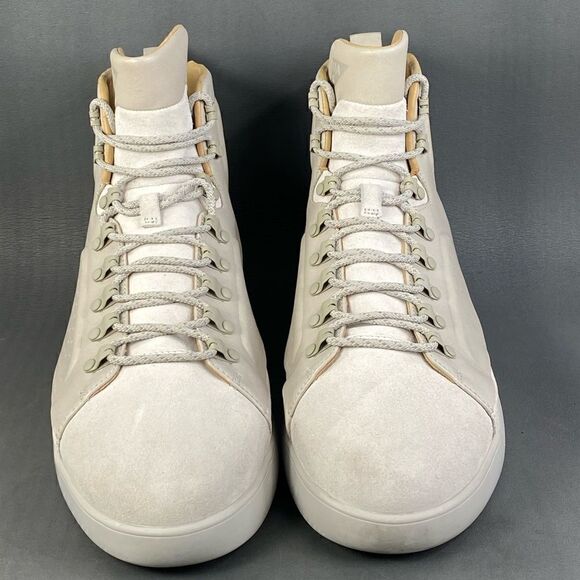 Under Armour UAS Club Leather Suede sneaker Boots Stone Gray Tan mens size 13 - Picture 10 of 11